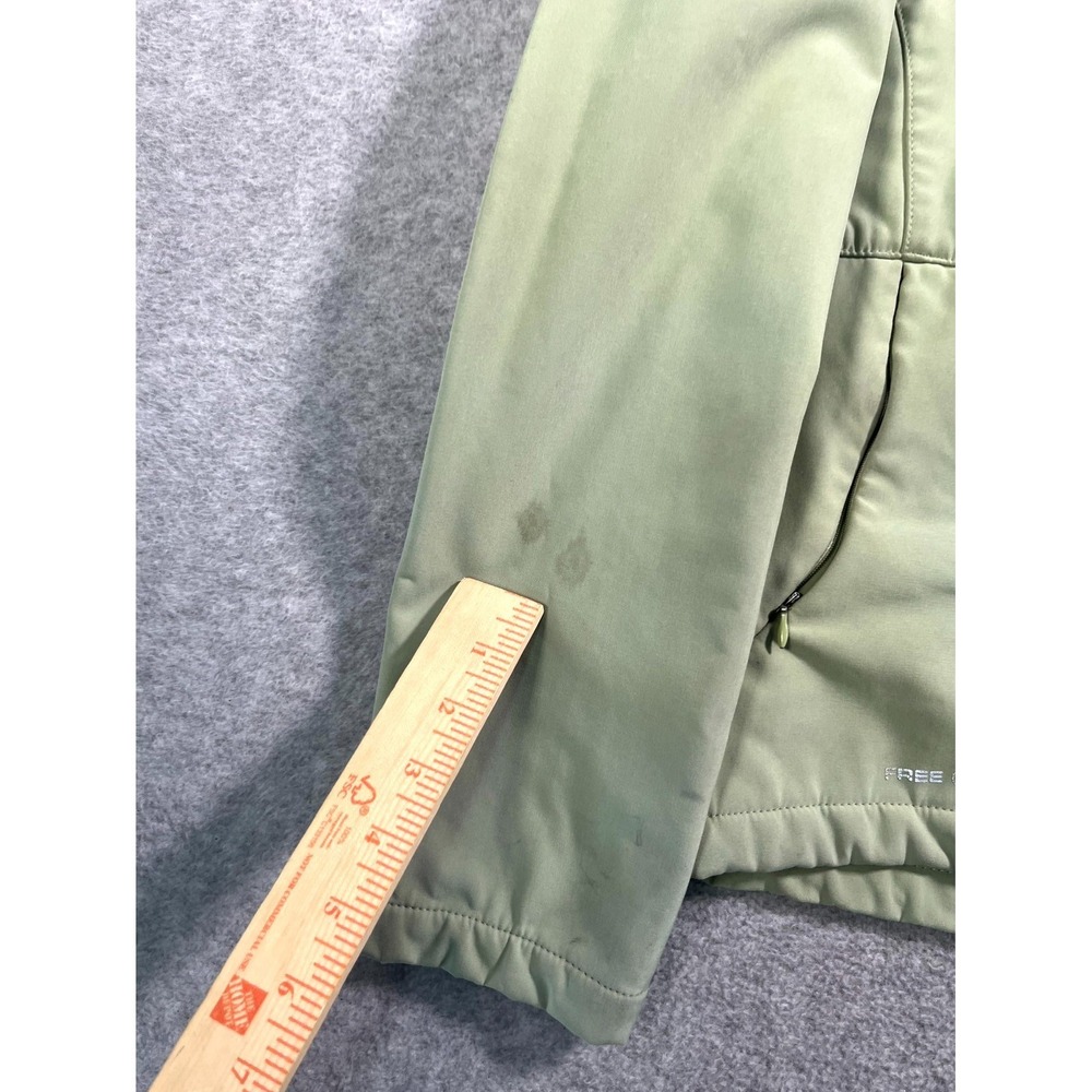 Free Country Softshell Jacket Womens Green Hooded Long Sleeve Casual Outdoor - Picture 2 of 12